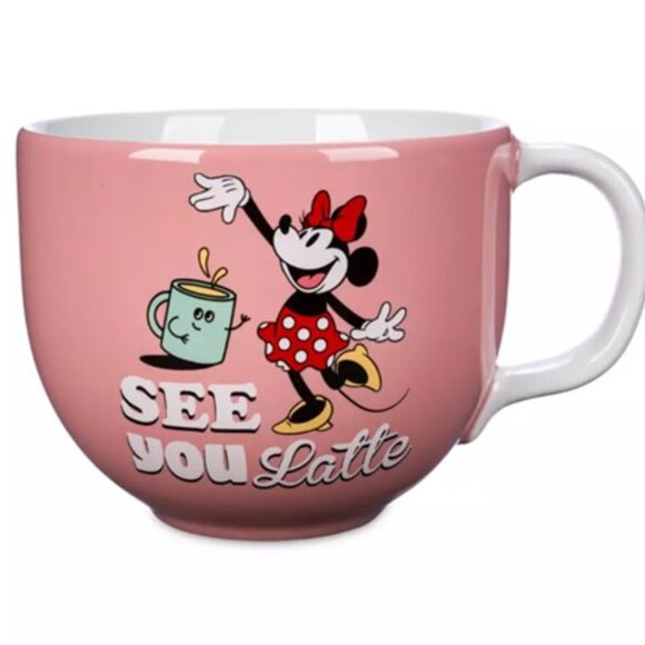 Disney Other - DISNEY Minnie Mouse “See You Latte” Coffee / Soup Mug BRAND NEW &‎ CUTE!